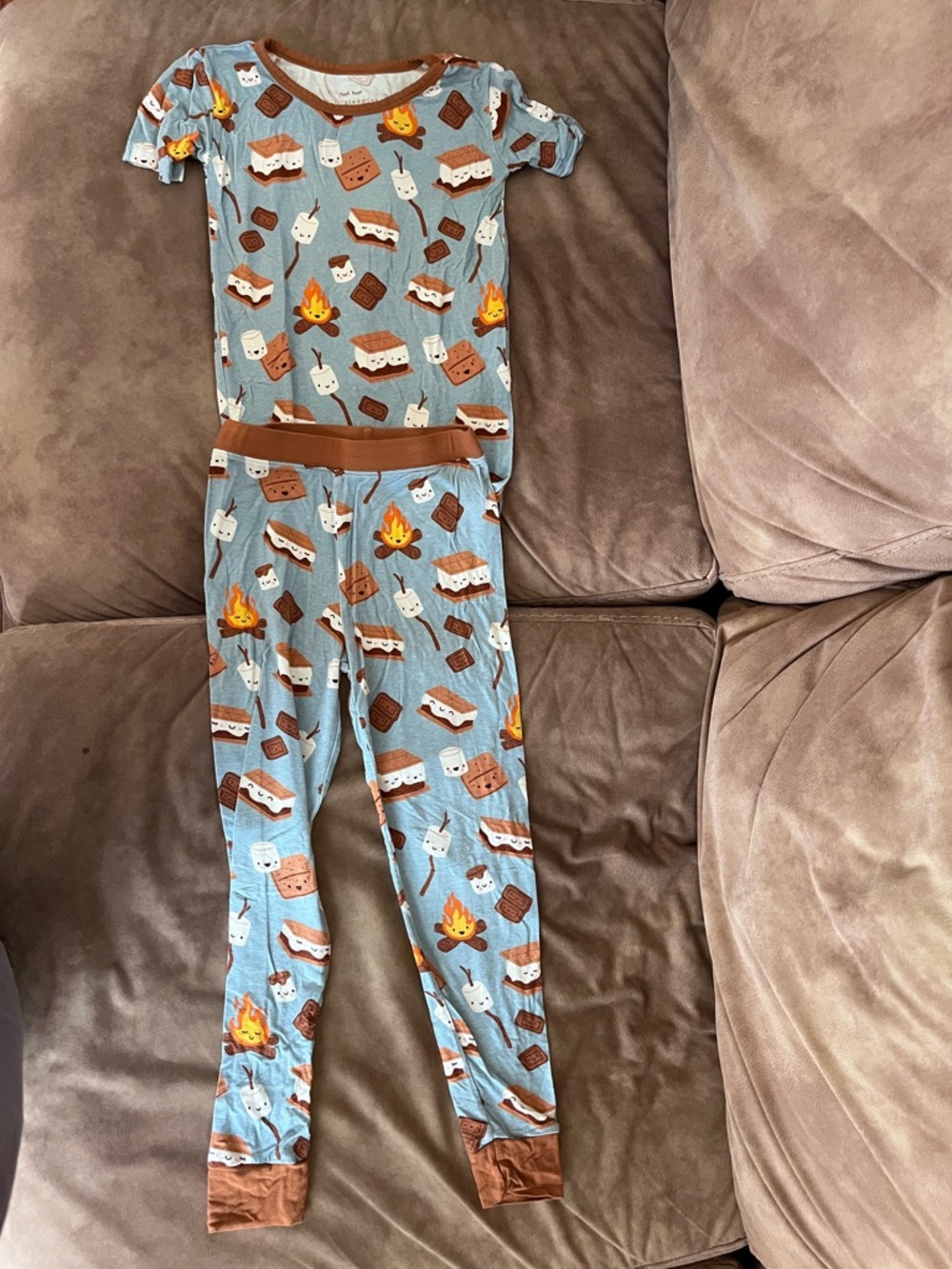 Little Sleepies S'mores Print Pajama Set - Short Sleeve Top & Pants